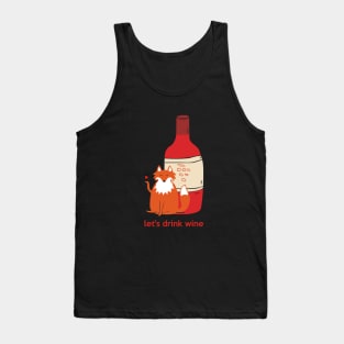 Let's Drink Wine Tank Top